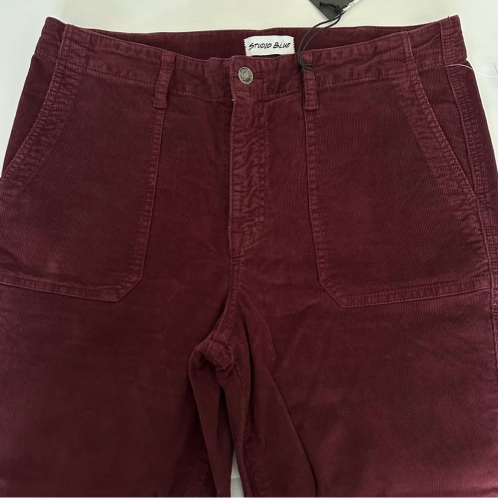 Stitch Fix Studio Blue Burgundy Corduroy Pants